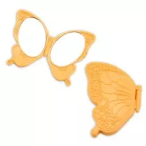 Taschenspiegel in Form eines ornamentreichen Schmetterlings