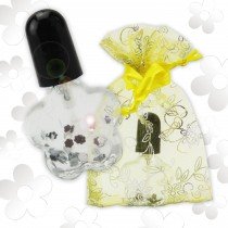 Nail Oil with Flowers in Flower Shaped Bottle