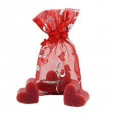 Pomegranate Scented Mini Soaps in Mesh Gift Bag